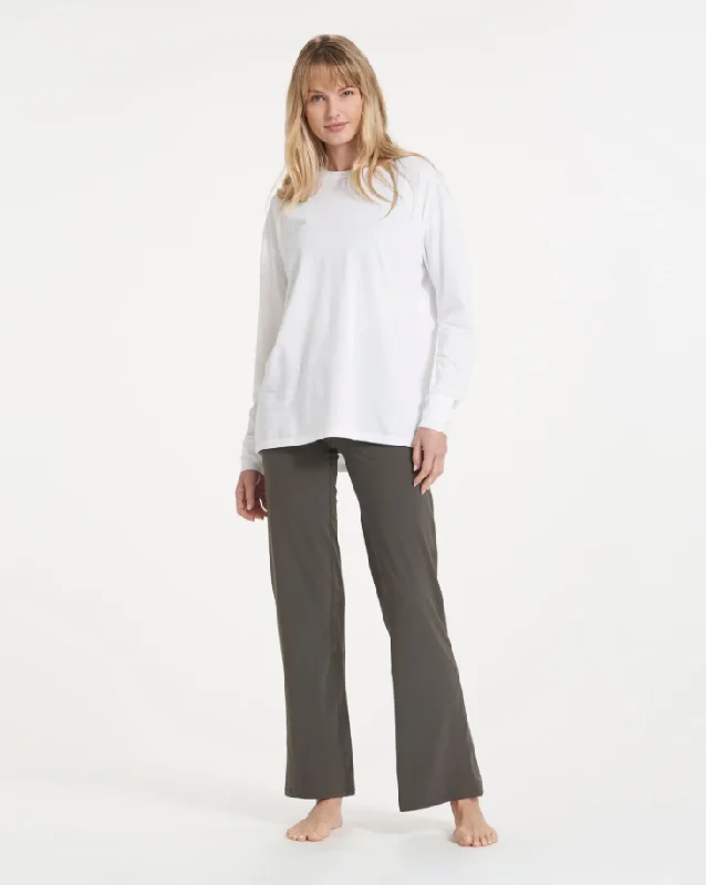 Long Sleeve Cove Twist Tee Zippered Buttoned Snapped